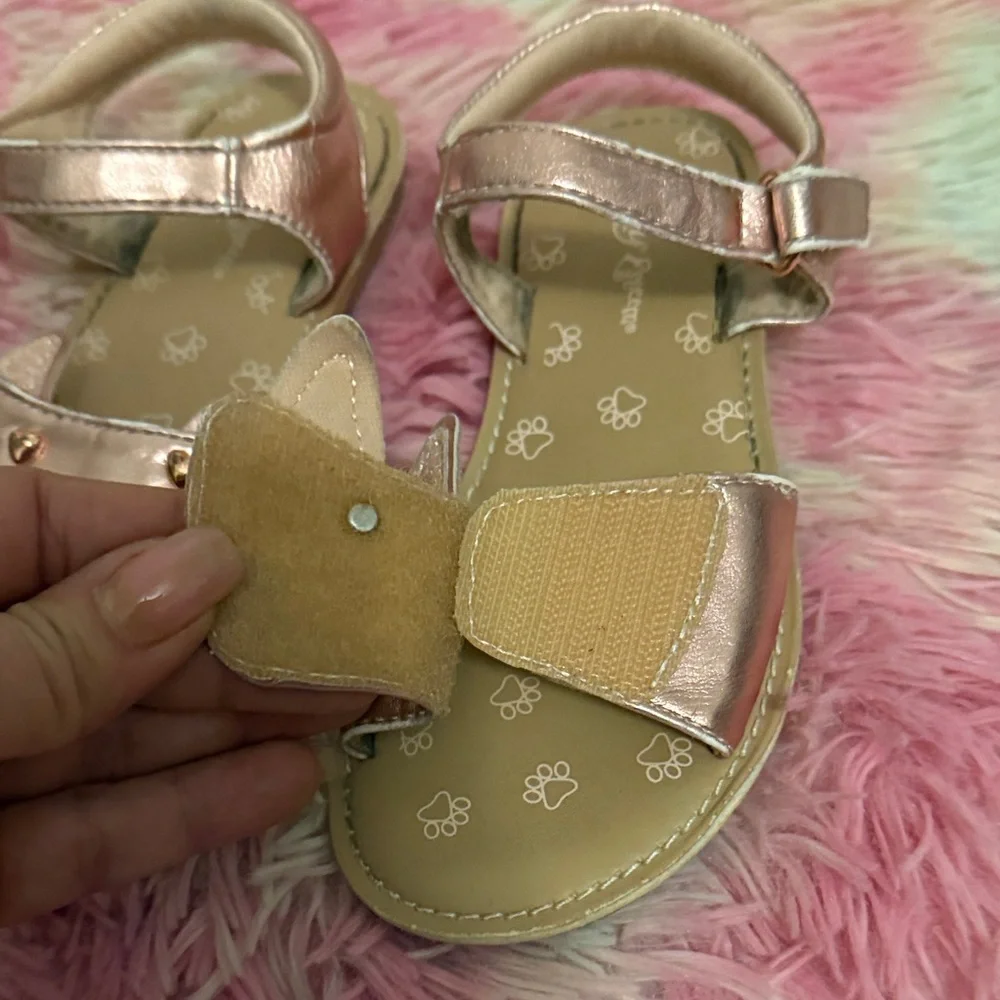 Self Esteem Metallic Pink Kids Sandals